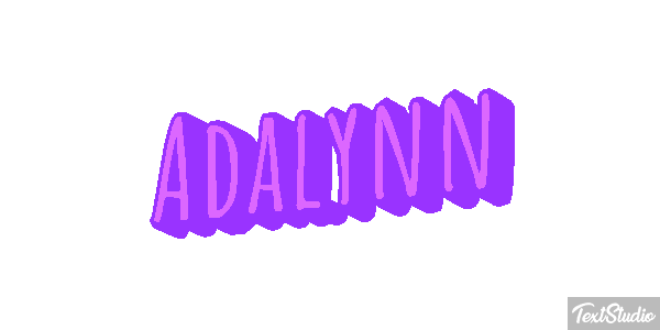 Adalynn Tekst effect