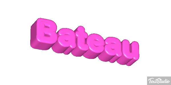 Bateau Tekst effect