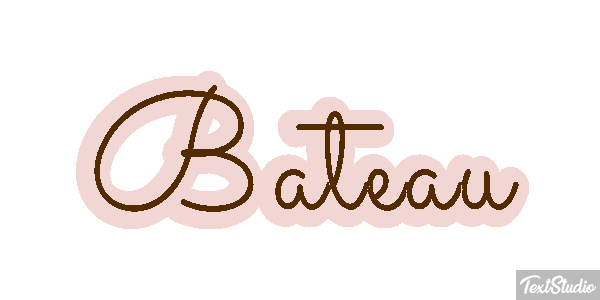 Bateau Tekst effect