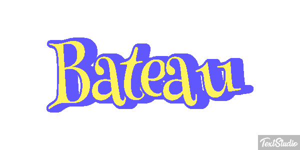 Bateau Tekst effect
