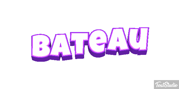 Bateau Tekst effect