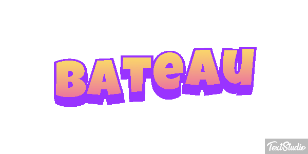 Bateau Tekst effect