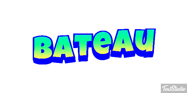 Bateau Tekst effect
