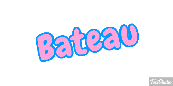 Bateau Tekst effect