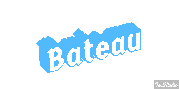 Bateau Tekst effect