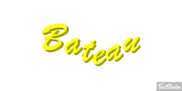 Bateau Tekst effect