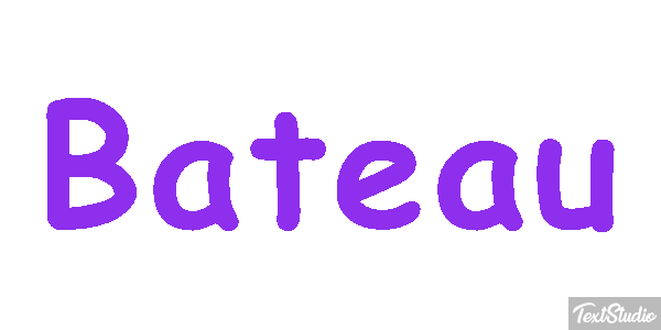 Bateau Tekst effect