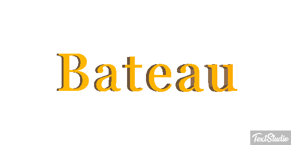 Bateau Tekst effect