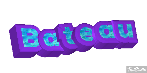 Bateau Tekst effect