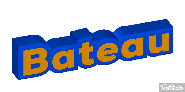 Bateau Tekst effect