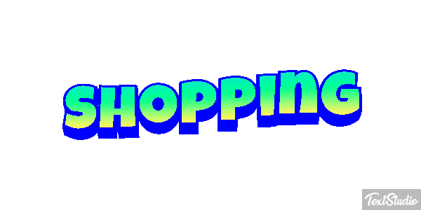 Shopping Text effect