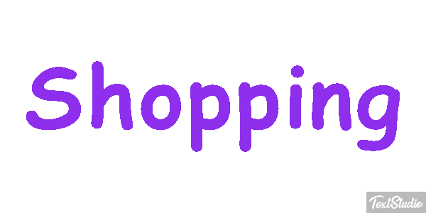 Shopping Text effect