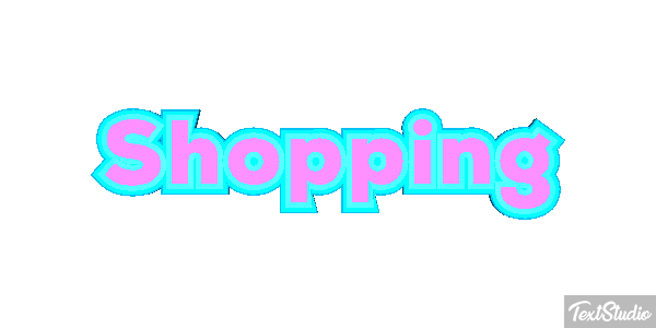 Shopping Text effect