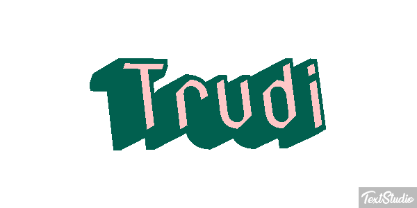 Trudi Text effect