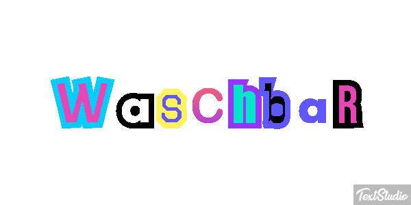 Waschbär Tekst effect