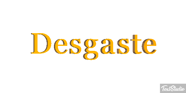 Desgaste Efekt tekstowy