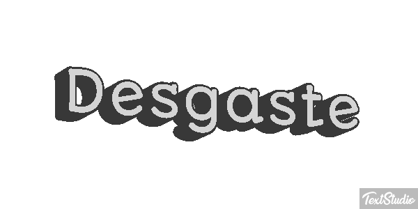 Desgaste Efekt tekstowy