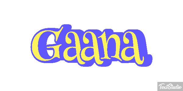 Gaana Efecto de texto