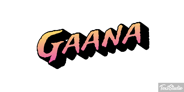 Gaana Efecto de texto
