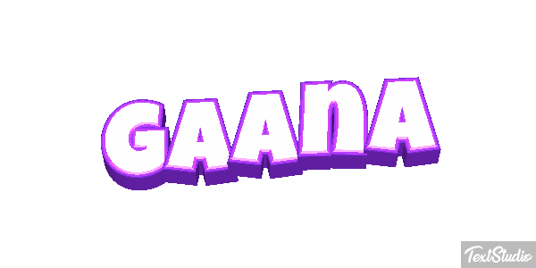 Gaana Efecto de texto