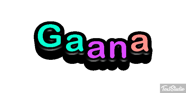Gaana Efecto de texto