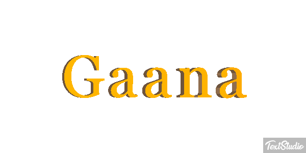 Gaana Efecto de texto