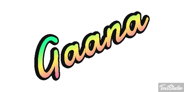Gaana Efecto de texto