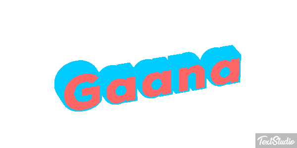 Gaana Efecto de texto