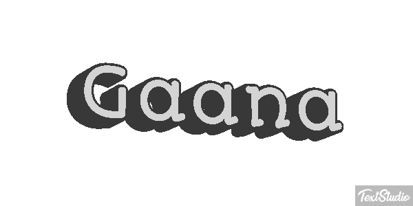 Gaana Efecto de texto