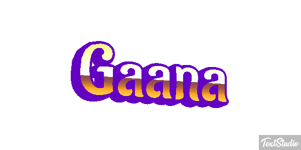 Gaana Efecto de texto