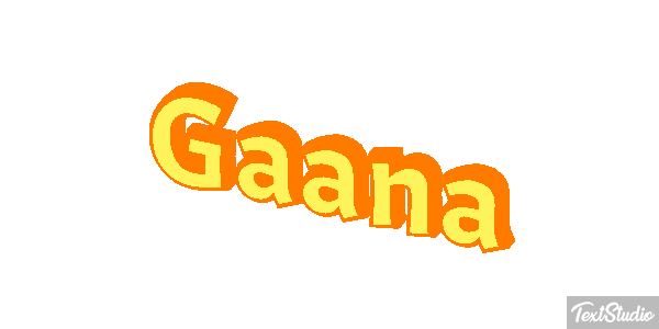 Gaana Efecto de texto