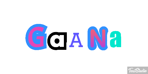 Gaana Efecto de texto