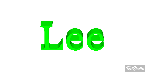 Lee Text effect