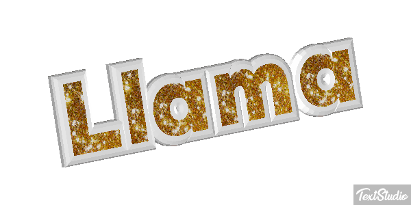 Llama Tekst effect