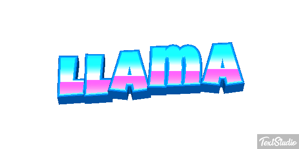 Llama Tekst effect