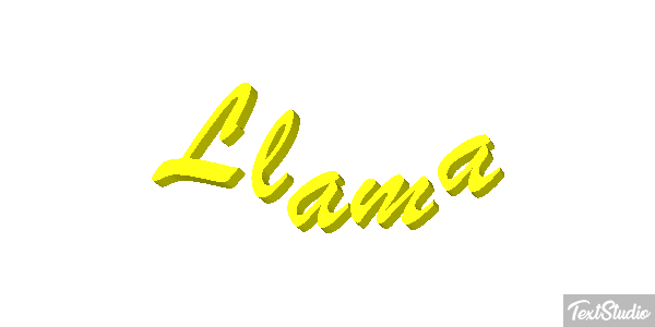 Llama Tekst effect