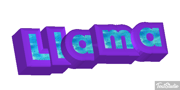 Llama Tekst effect
