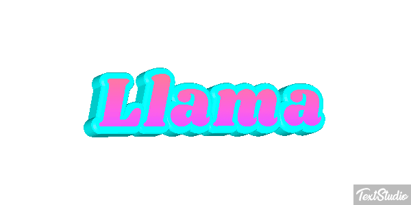 Llama Tekst effect