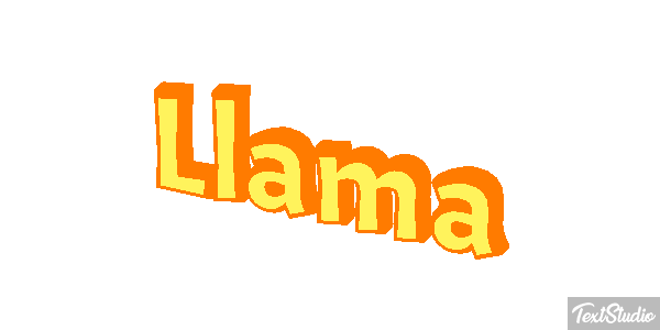 Llama Tekst effect