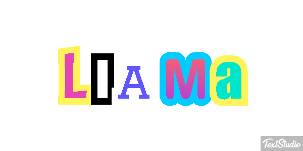 Llama Tekst effect