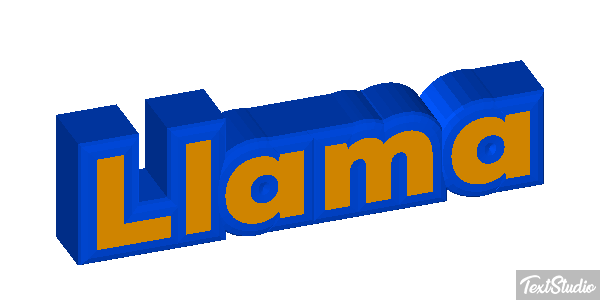 Llama Tekst effect