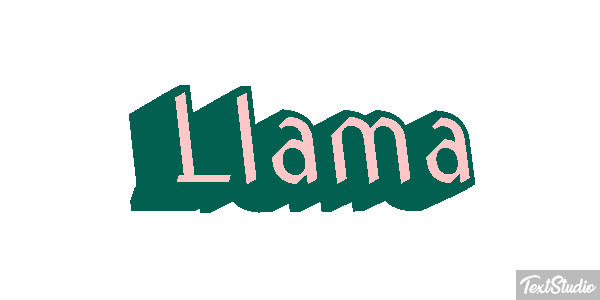 Llama Tekst effect
