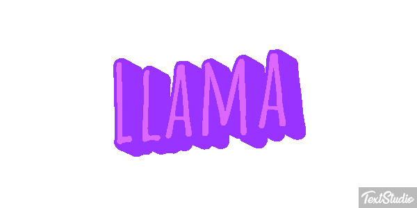 Llama Tekst effect
