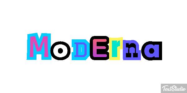 Moderna Text effect