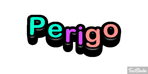 Perigo Efeito do texto
