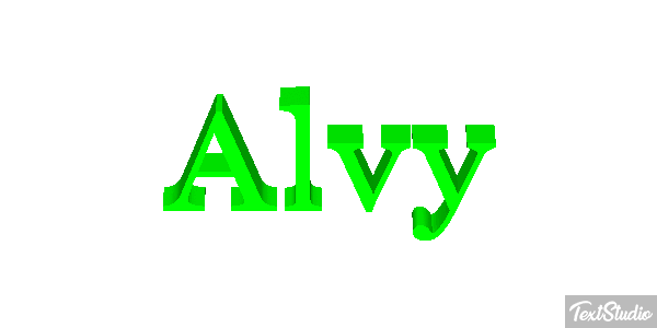 Alvy Texteffekt