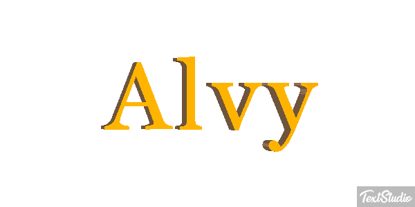 Alvy Texteffekt