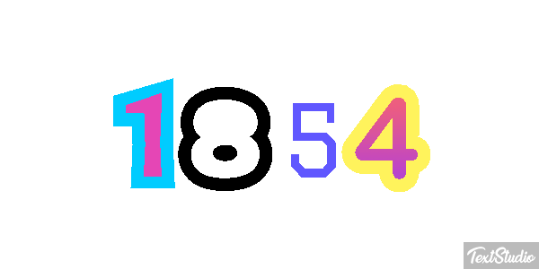 1854 Efeito do texto