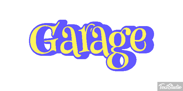 Garage Efecto de texto