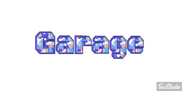 Garage Efecto de texto